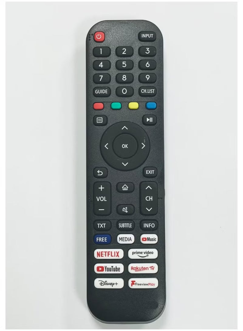 New Replacement Universal Remote Control Compatible with Hisense VIDAA Smart TVs – Upgraded Infrared EN2G30H Remote with Dedicated Netflix & Prime Video Buttons